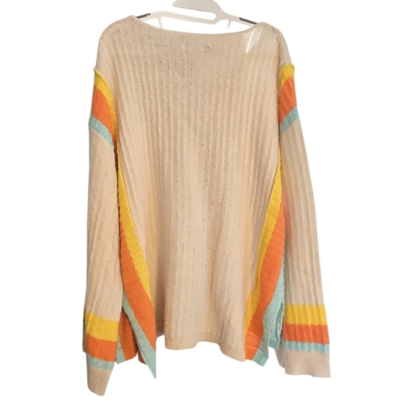 Colorful Striped Women's Sweater - Picture 7 of 7